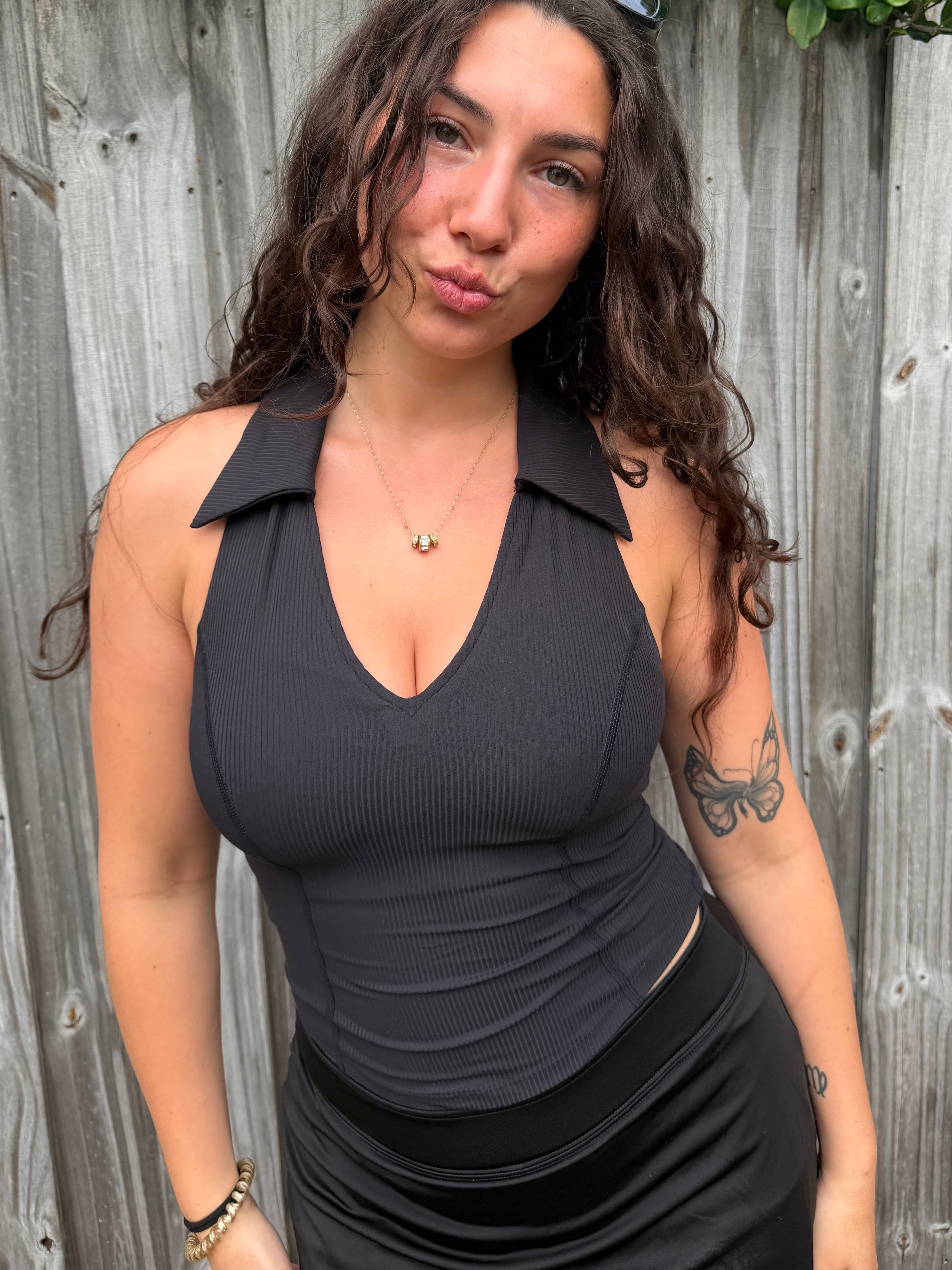 All Play No Work Collar Tank