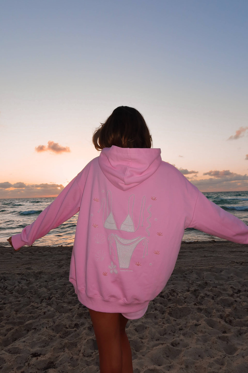 The Lizzie Beaded Bikini Hoodie