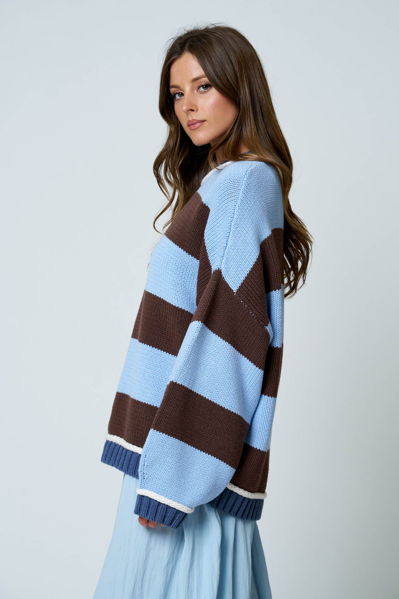 Ready for Anything Knit Striped Sweater