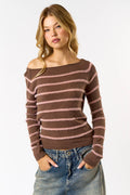 Striped Boatneck Sweater