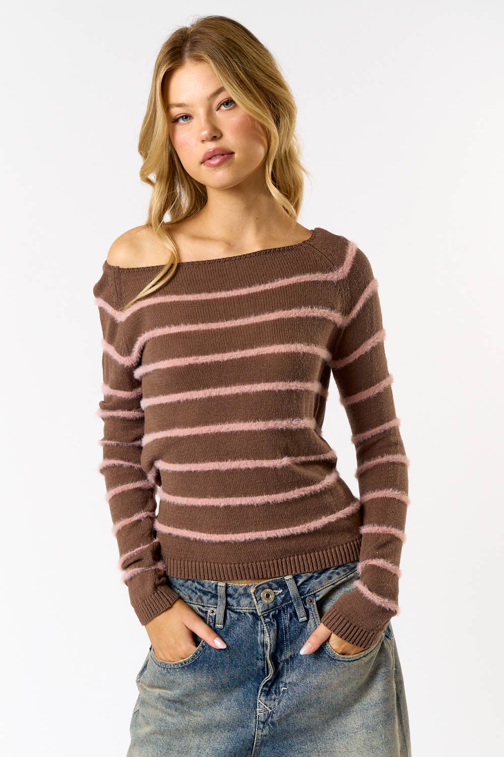 Striped Boatneck Sweater