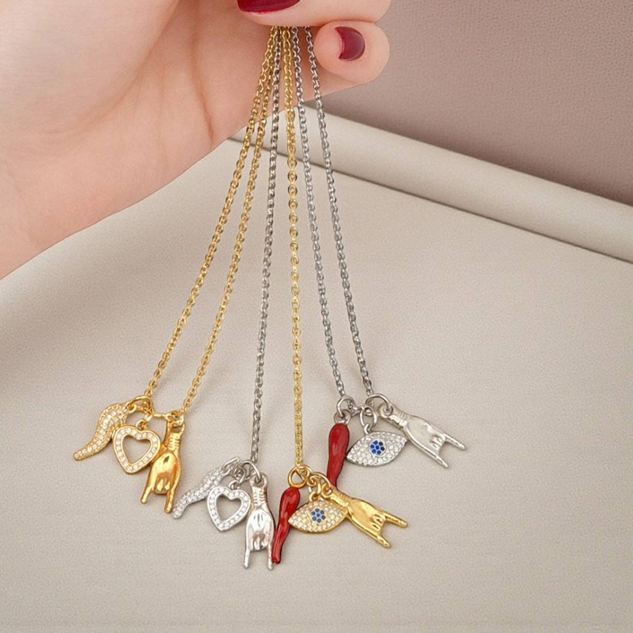 Mariano Italian Horn Protection Necklace