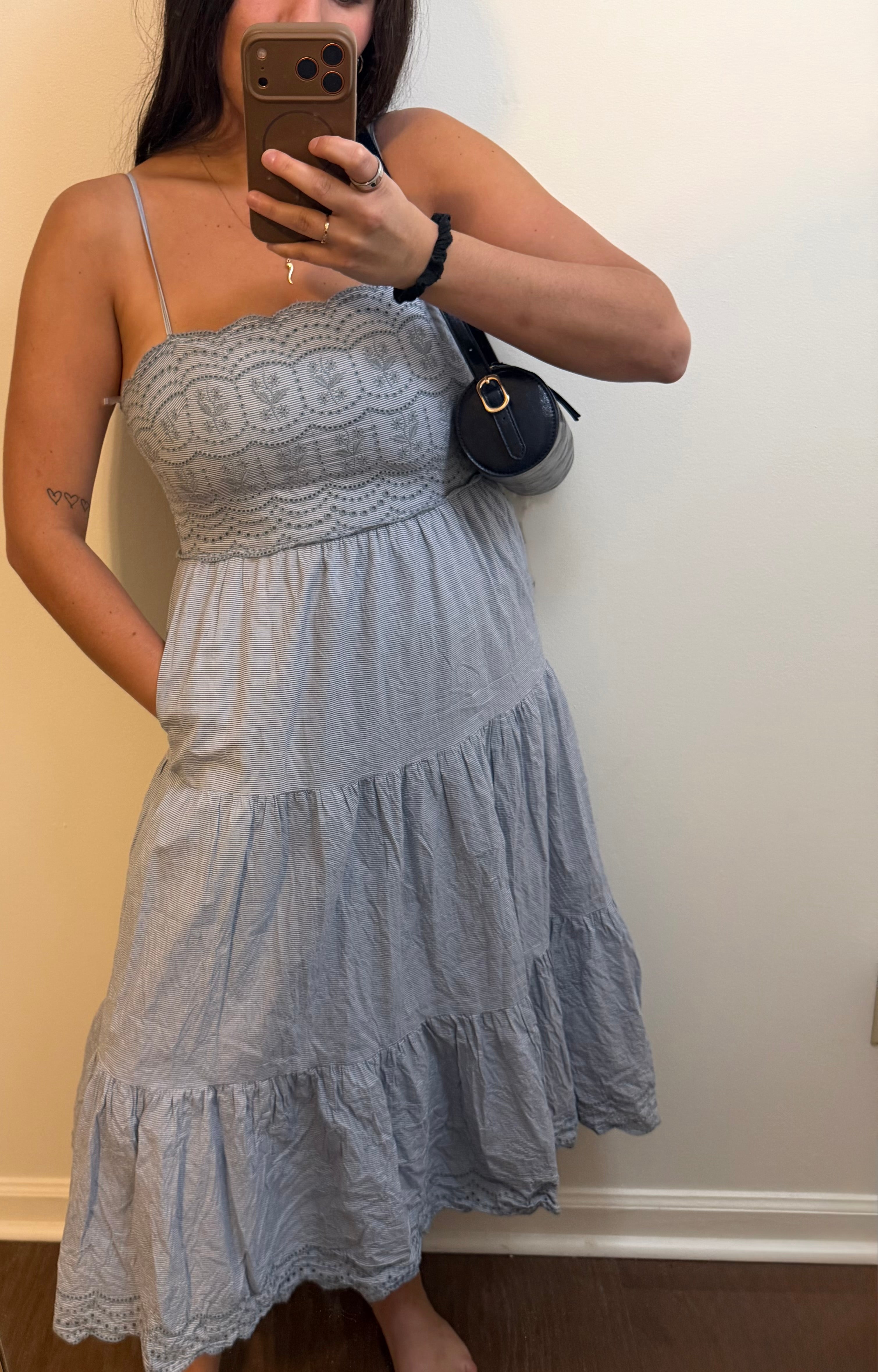 American Eagle Tiered Midi Dress