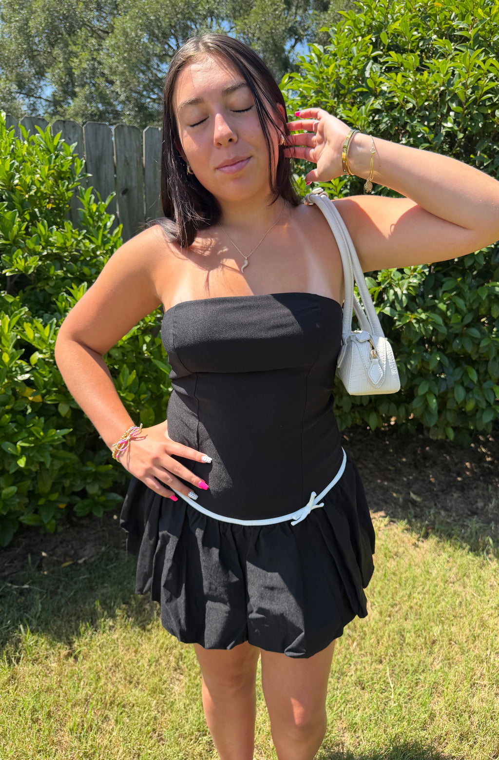 Drop-Waist Bow Dress