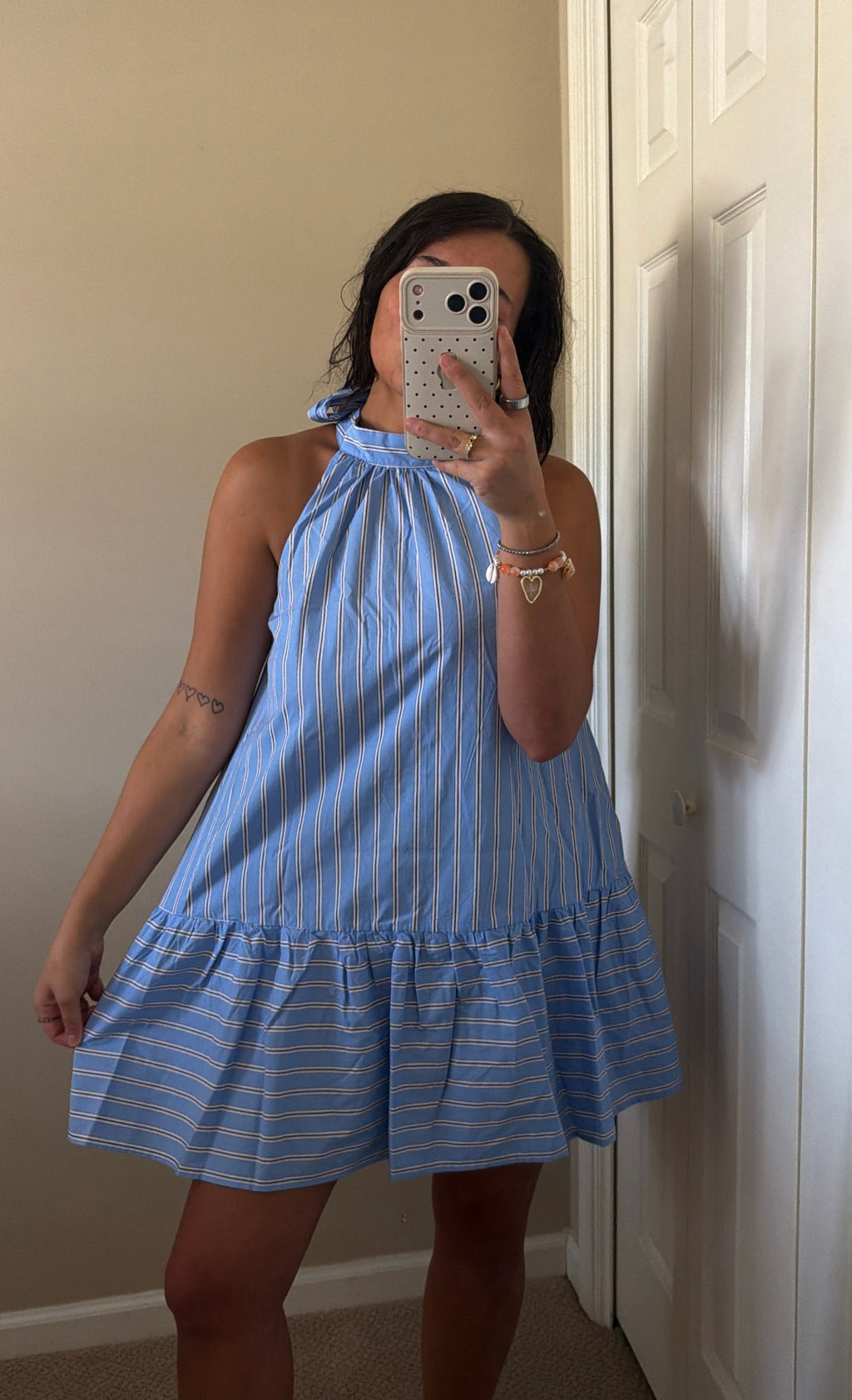 The Baby Blue Halter Dress