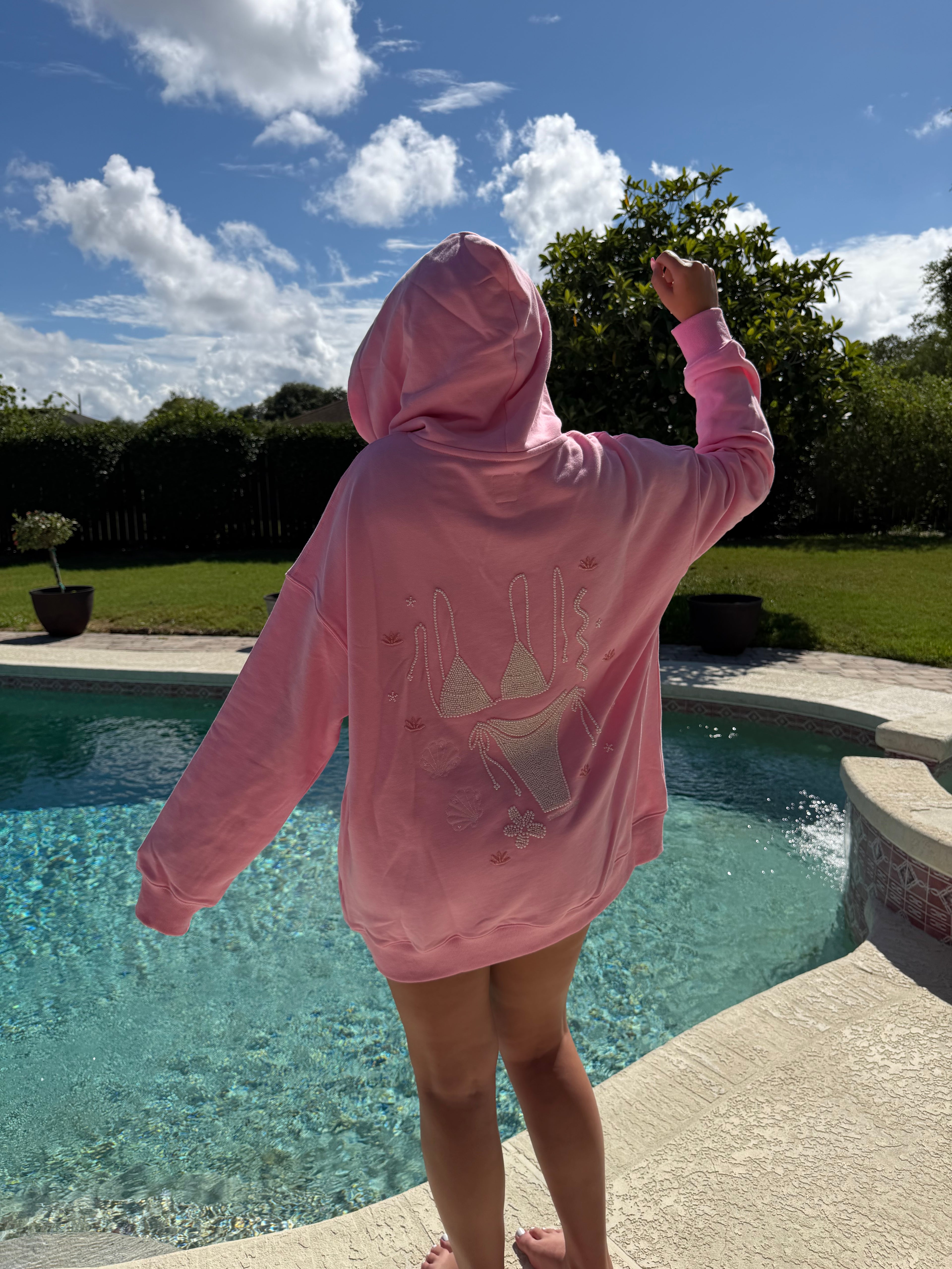 The Lizzie Beaded Bikini Hoodie