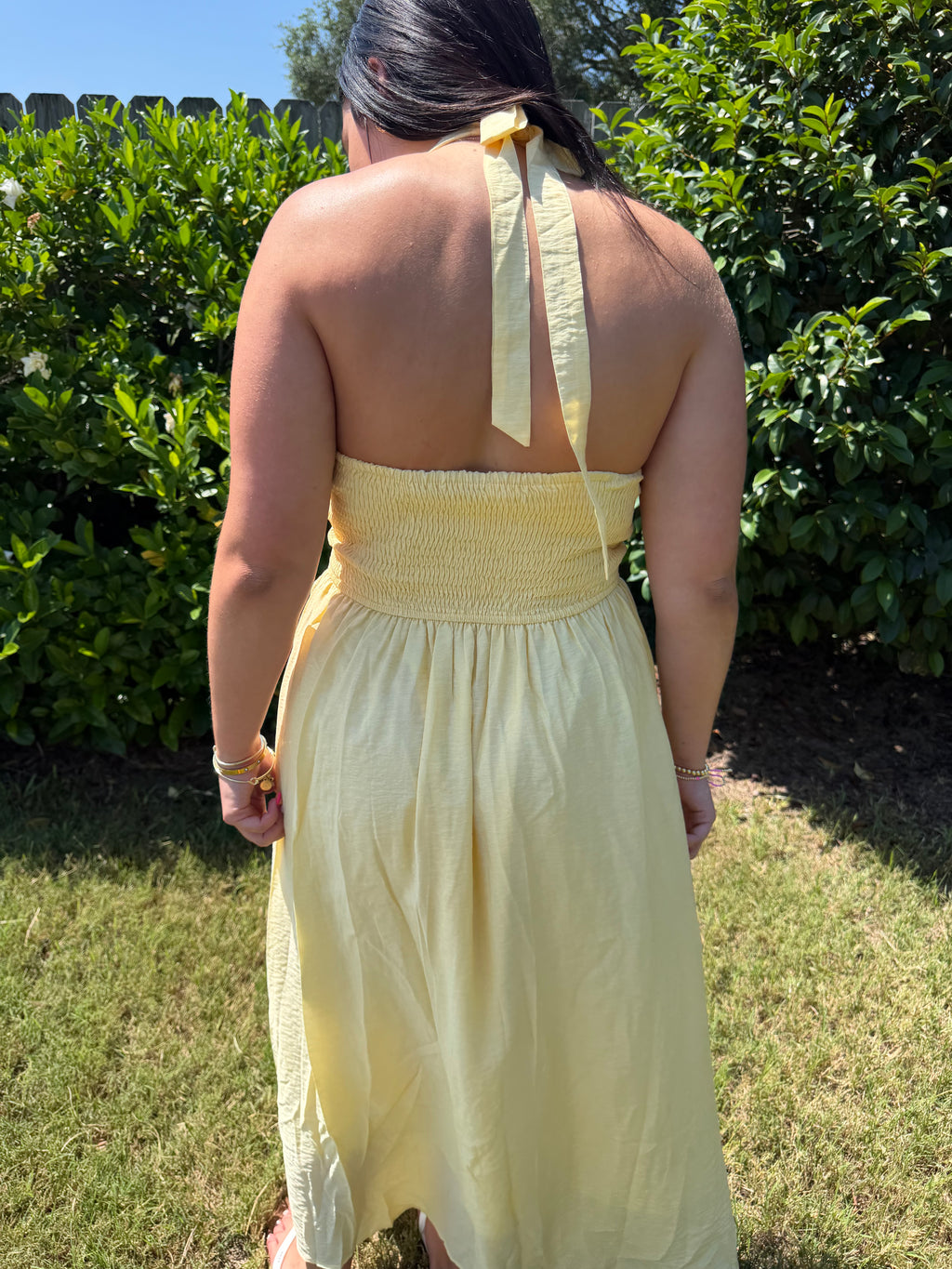 Sunny Side Up Halter Dress