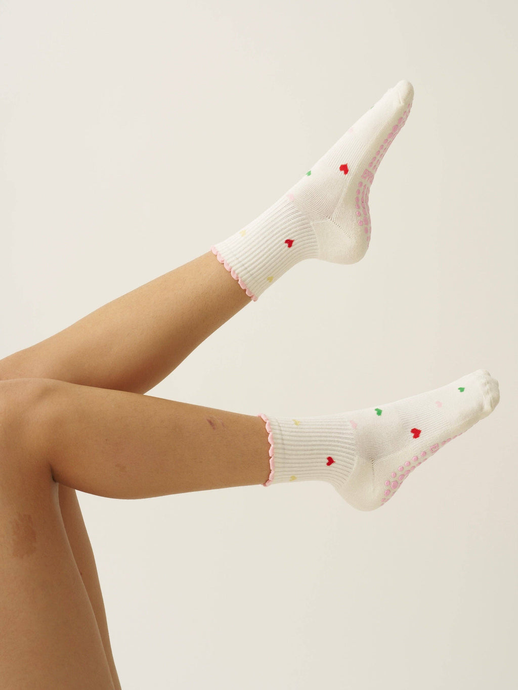 Mini Hearts Grip Socks