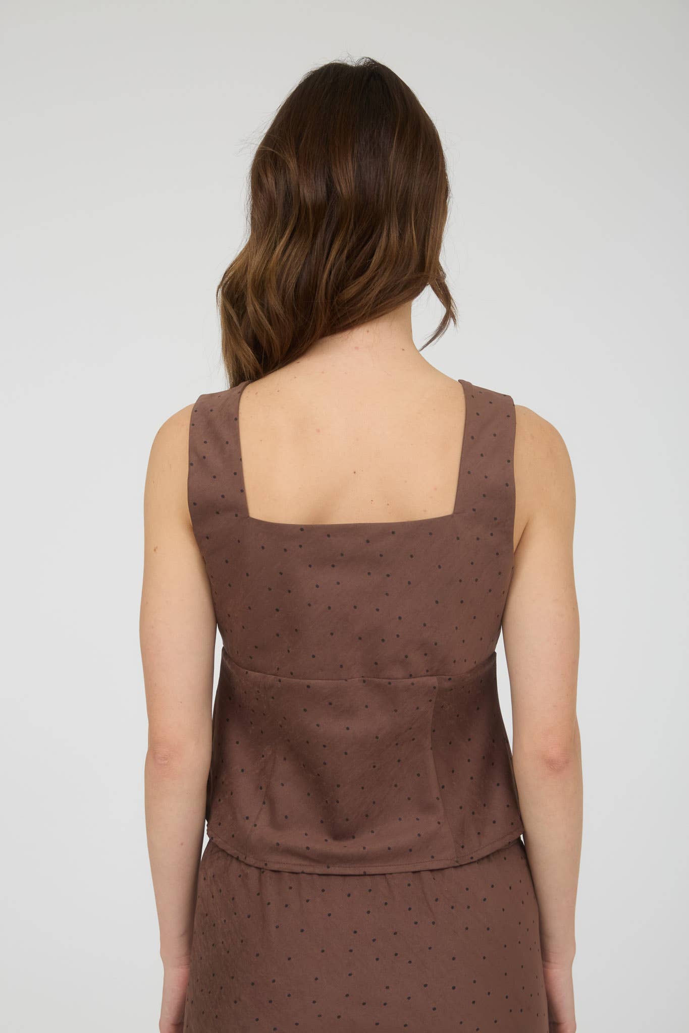Espresso Polka Dot Top