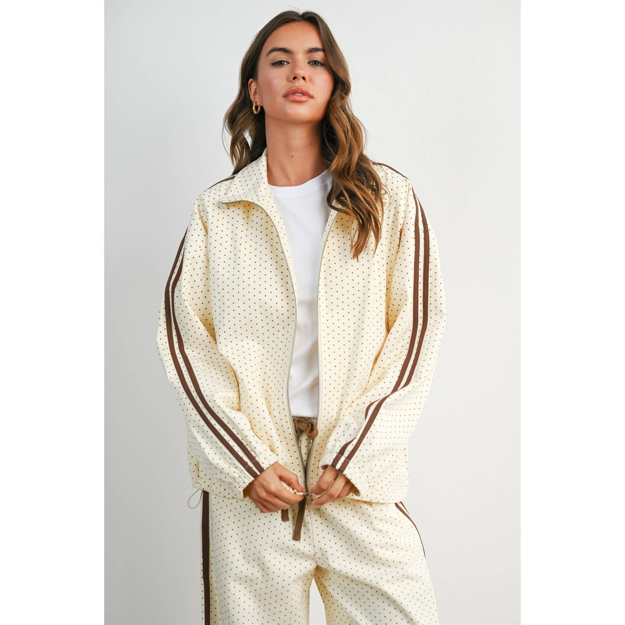 Meadow Retro Dot Track Jacket