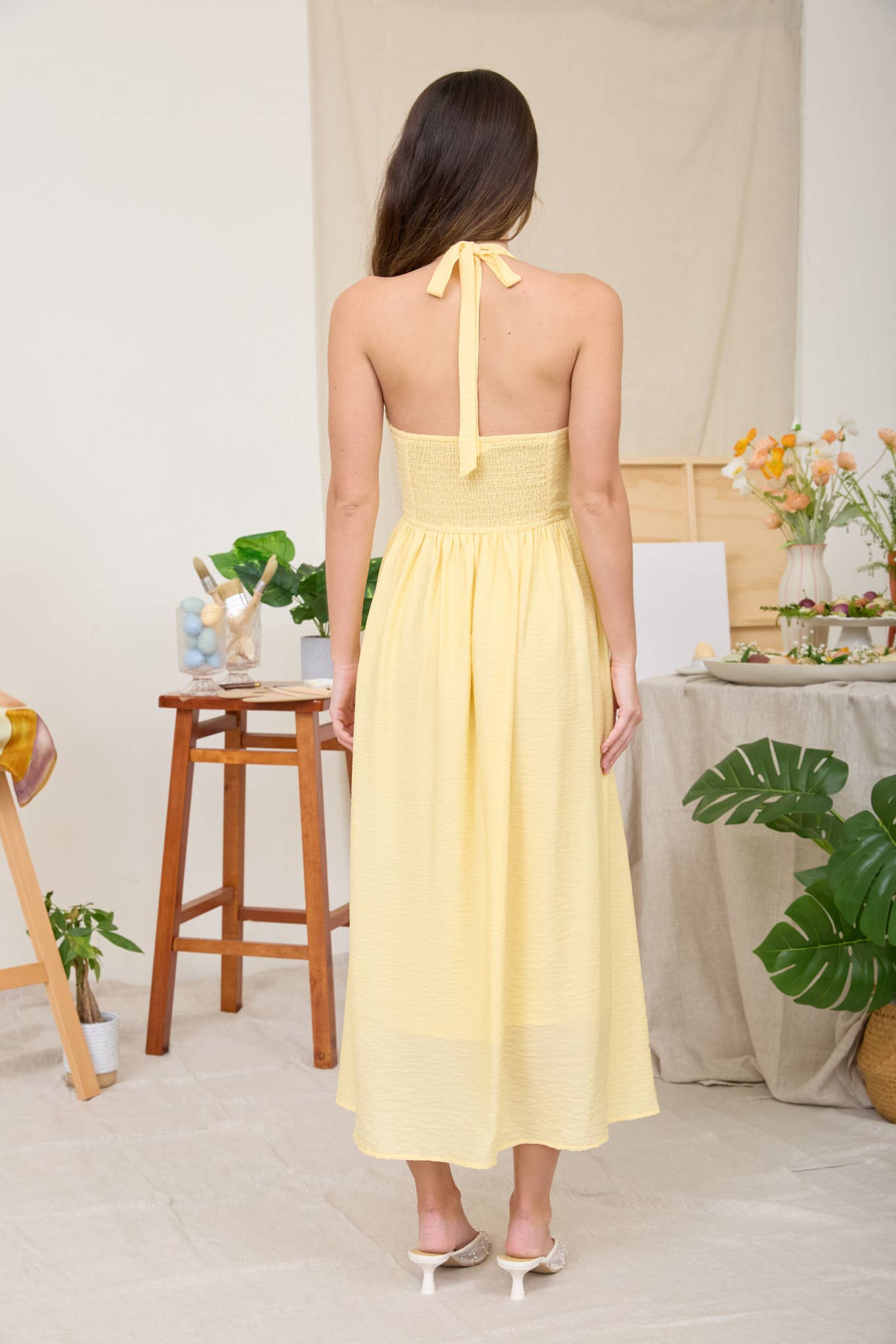 Sunny Side Up Halter Dress