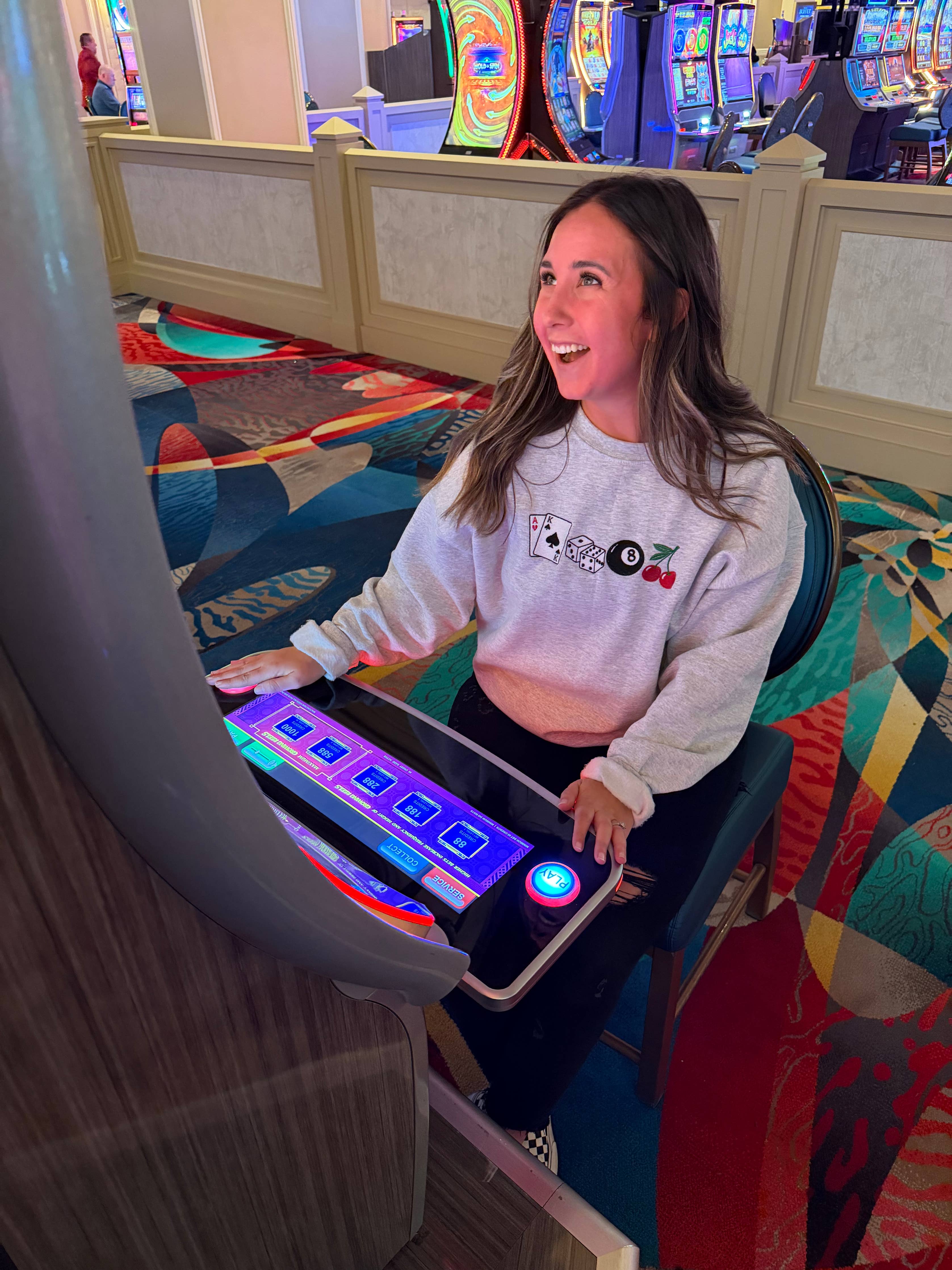 Lucky Me Embroidered Sweatshirt 