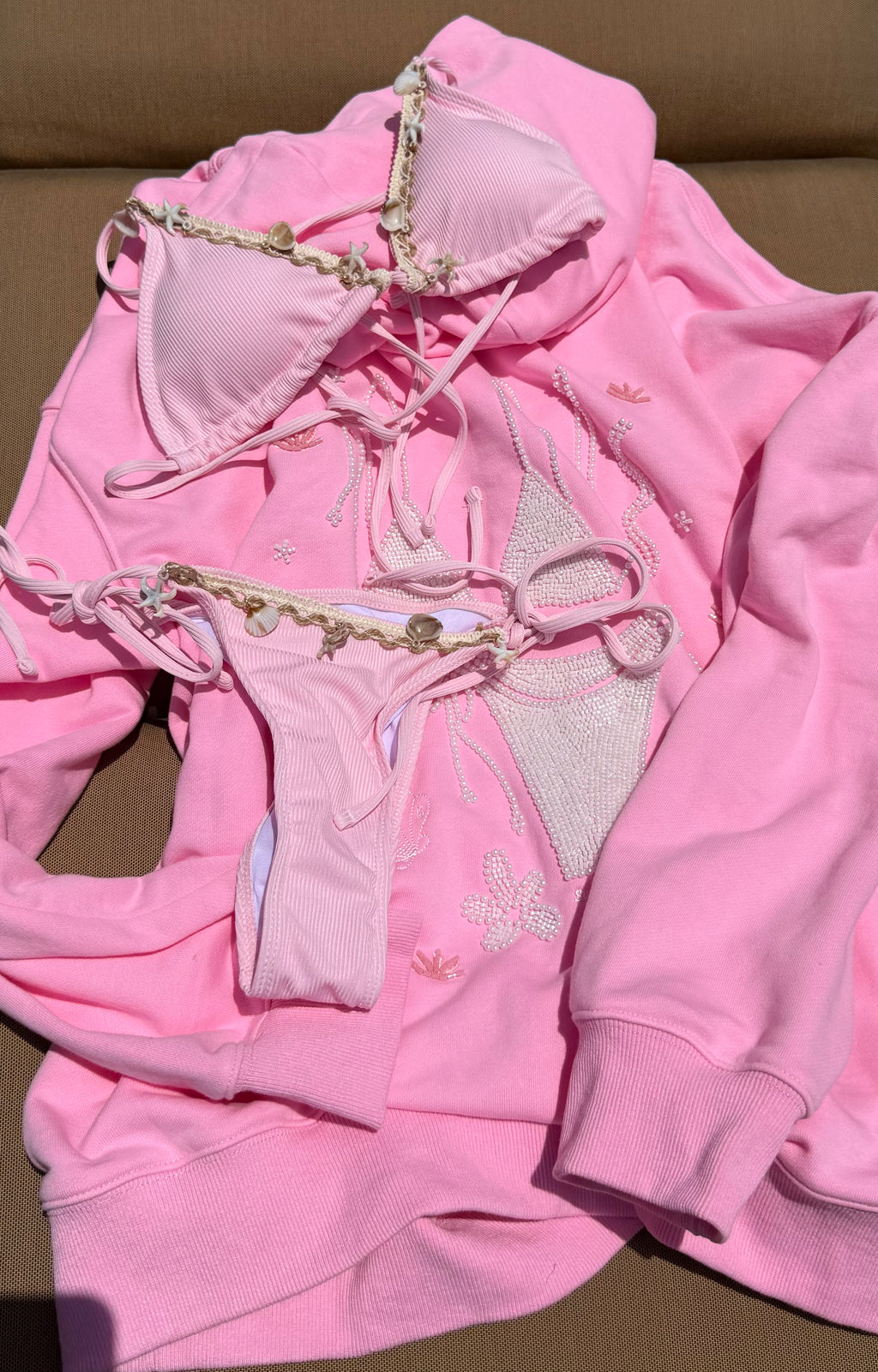 Lizzie’s Shell Pink Bikini Bottoms