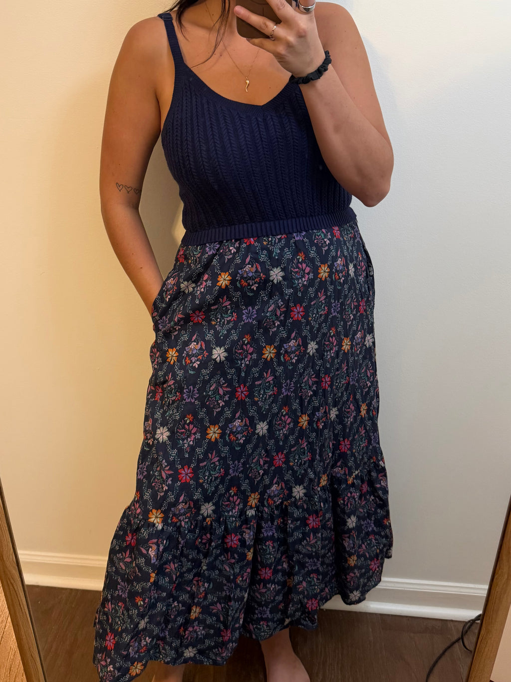 Skies are Blue Floral Dress