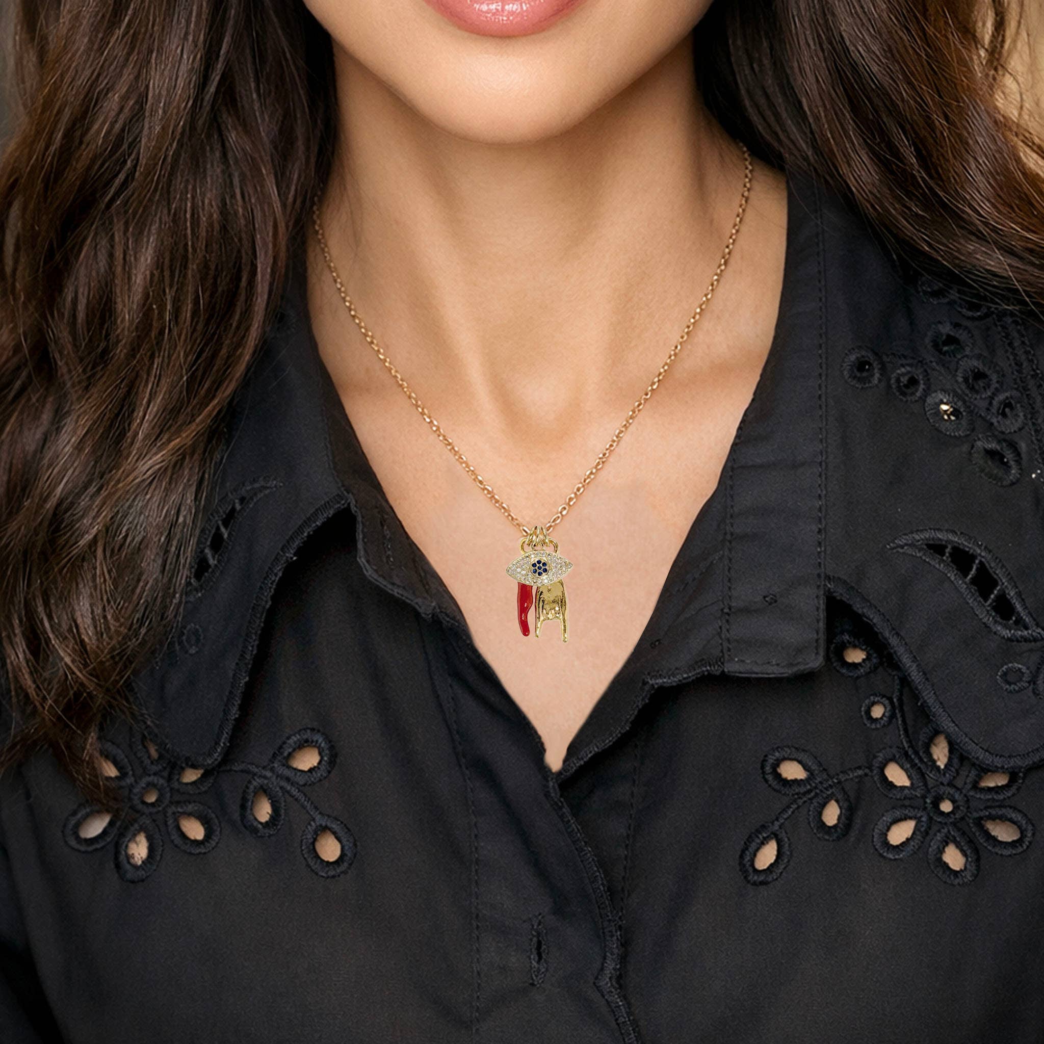 Mariano Italian Horn Protection Necklace