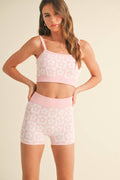 Pink Groovy Tank and Shorts Active Set
