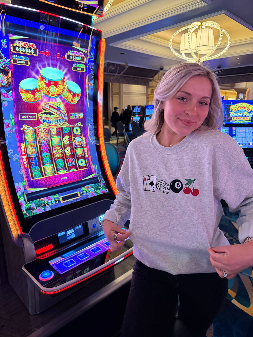 Lucky Me Embroidered Sweatshirt 