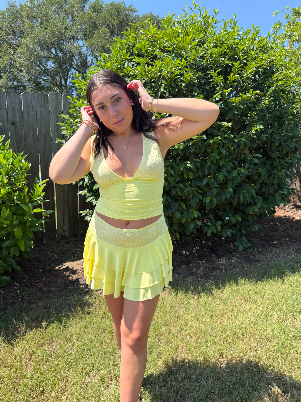 Butter Me Up Lace Skirt