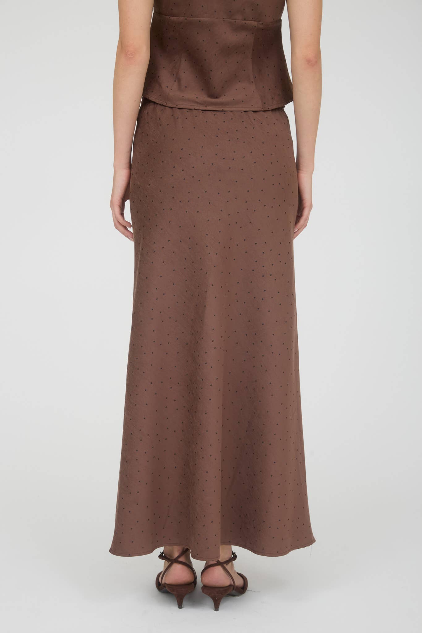 Espresso Polka Dot Skirt