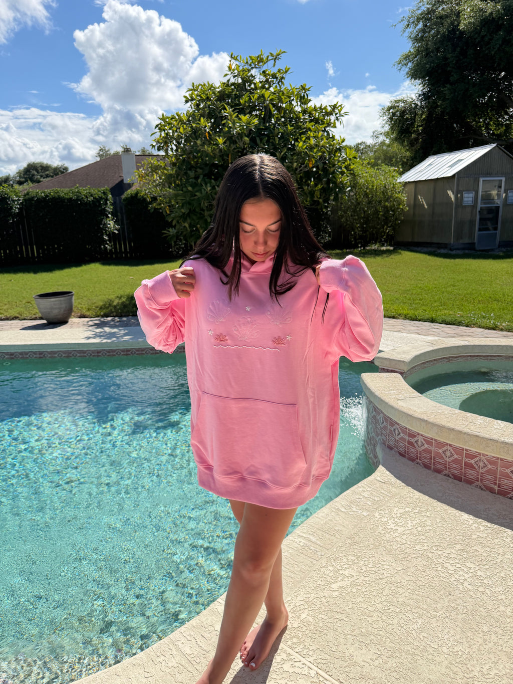The Lizzie Beaded Bikini Hoodie