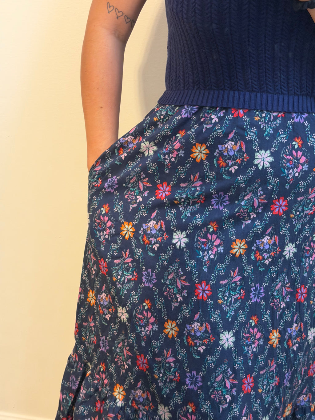 Skies are Blue Floral Dress