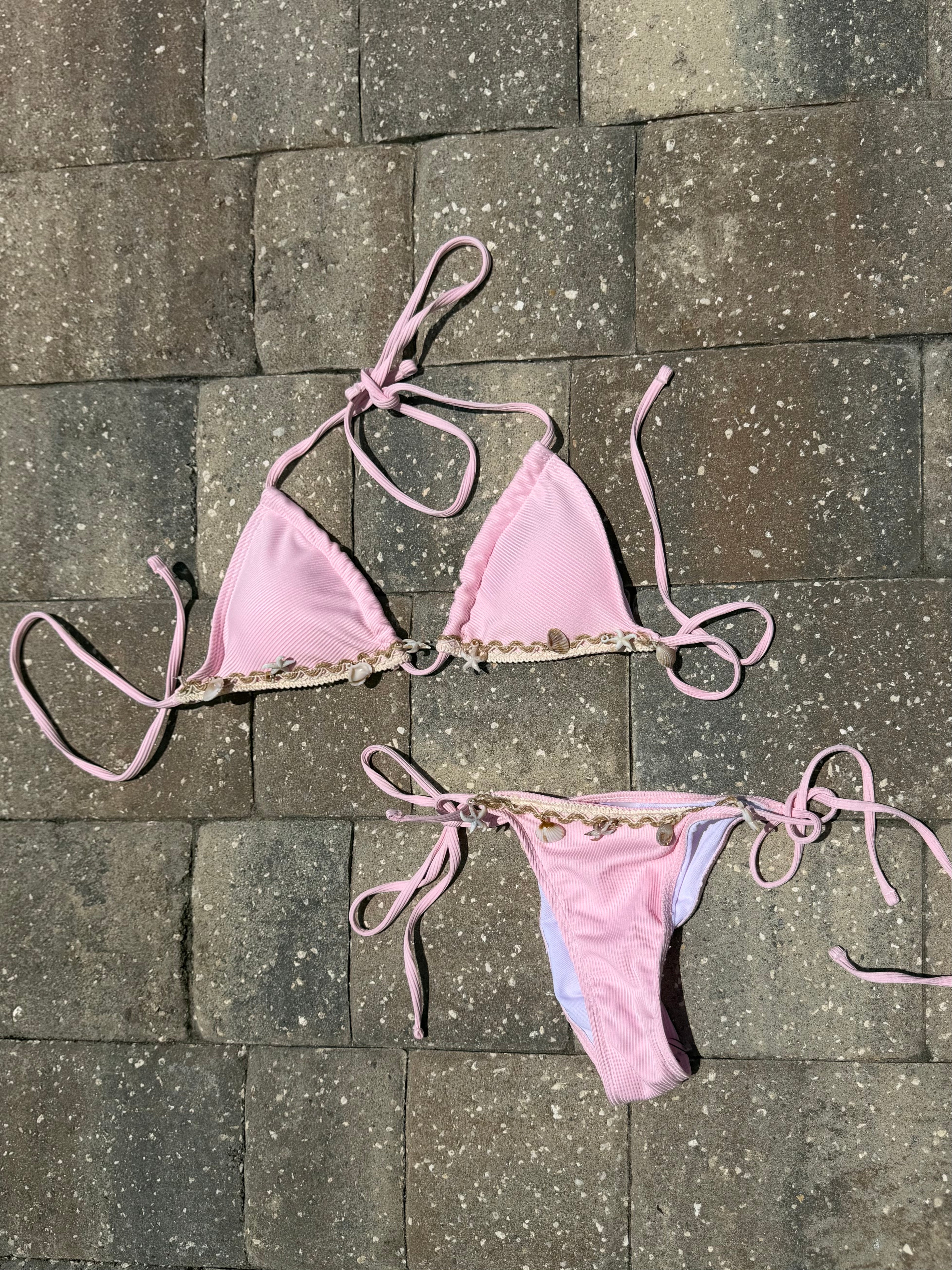 Lizzie’s Shell Pink Bikini Bottoms