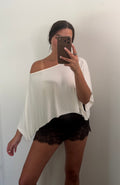 Off-Shoulder Knit Top