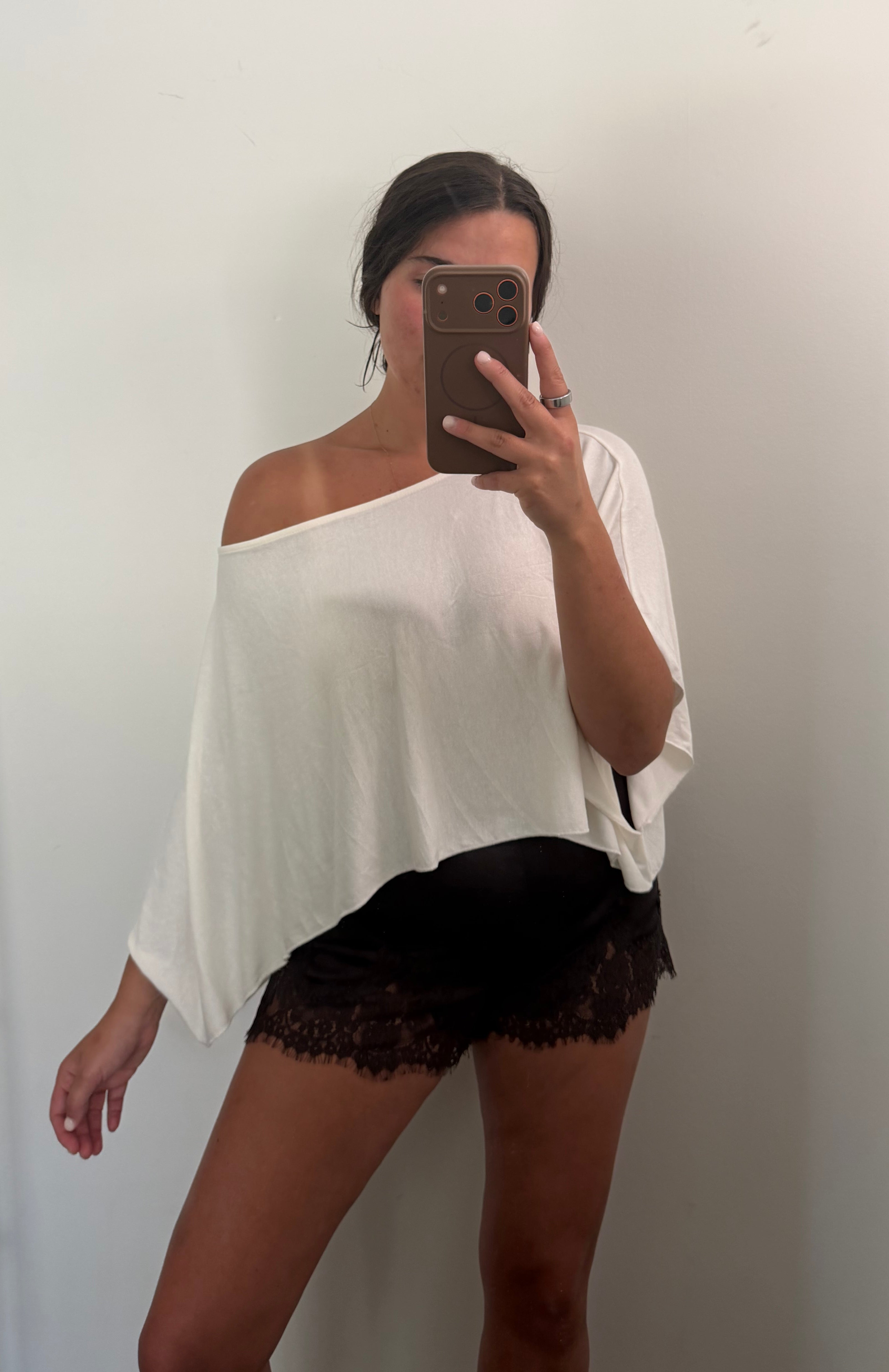 Off-Shoulder Knit Top