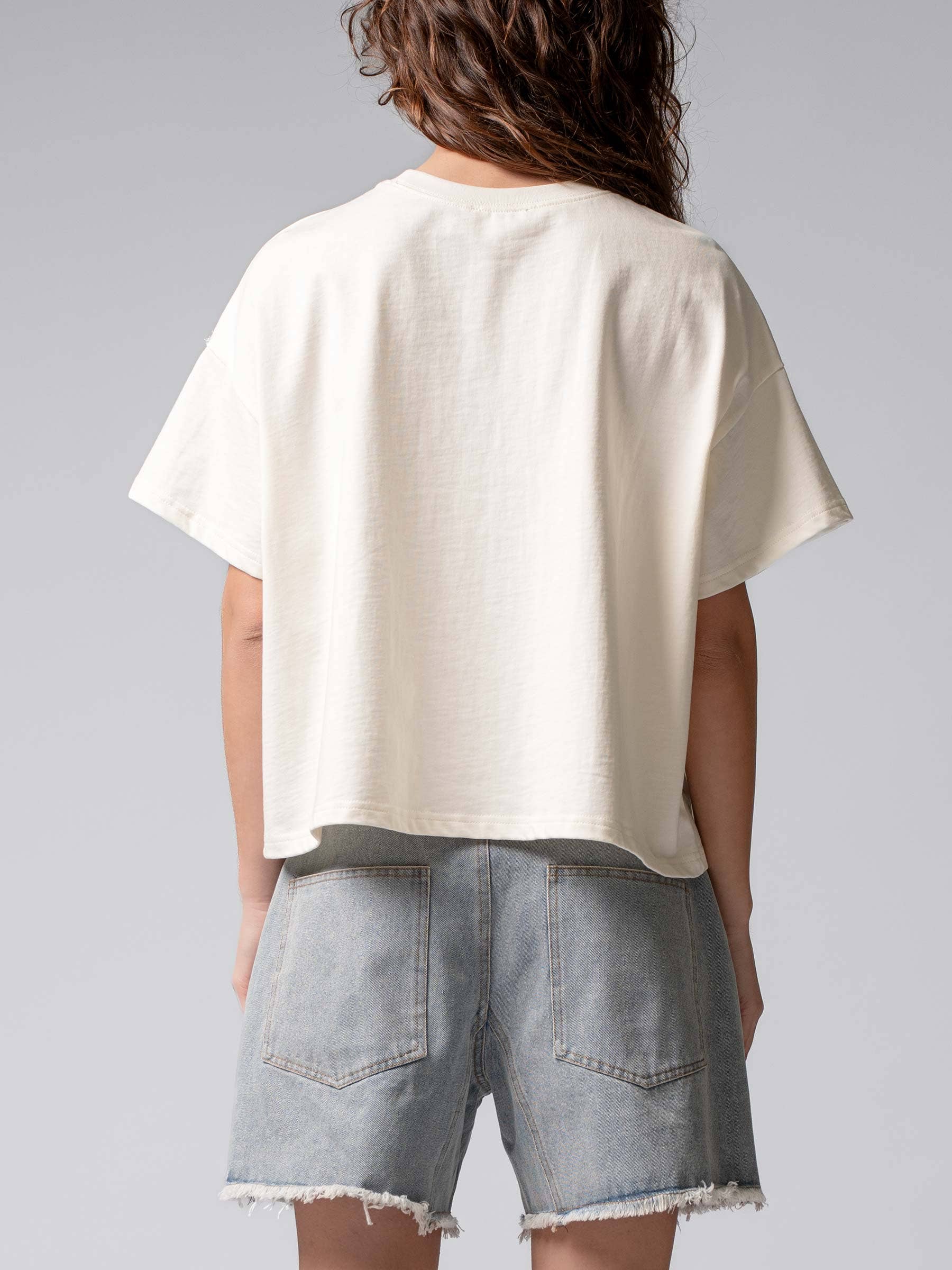 Distressed Denim Star Tee