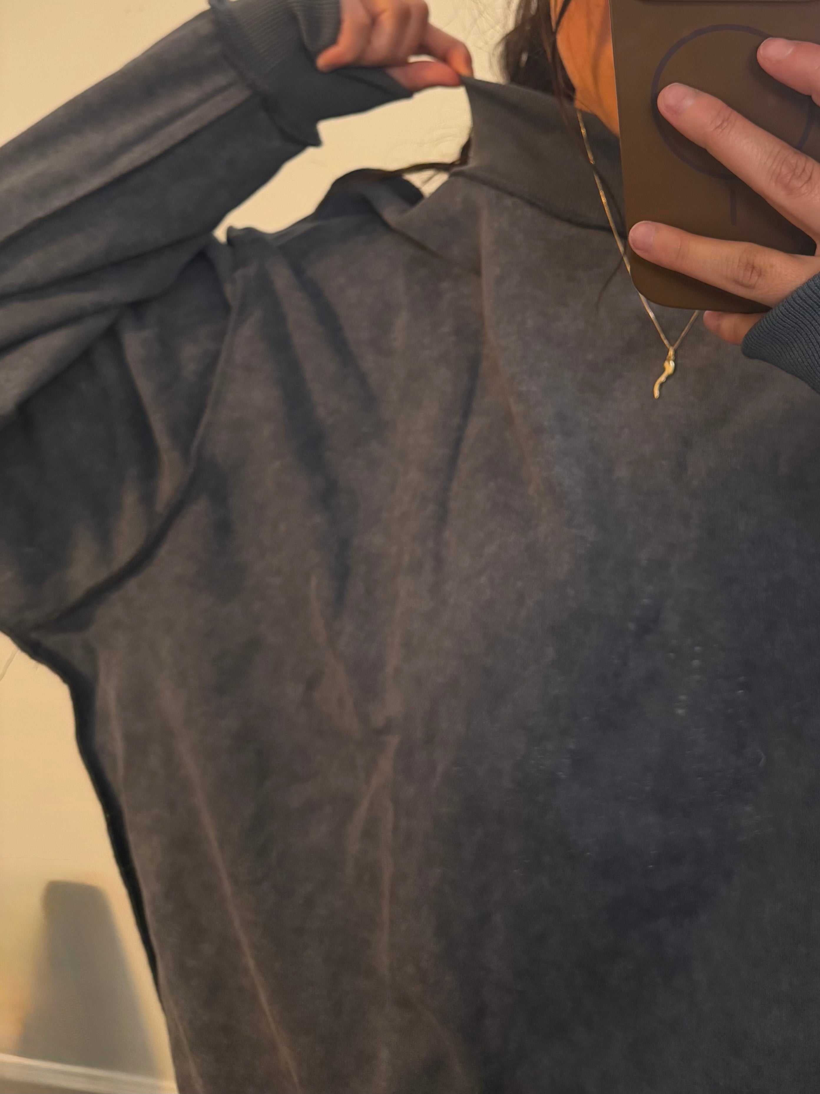 Just Chillin Mock Neck Sweatshirt