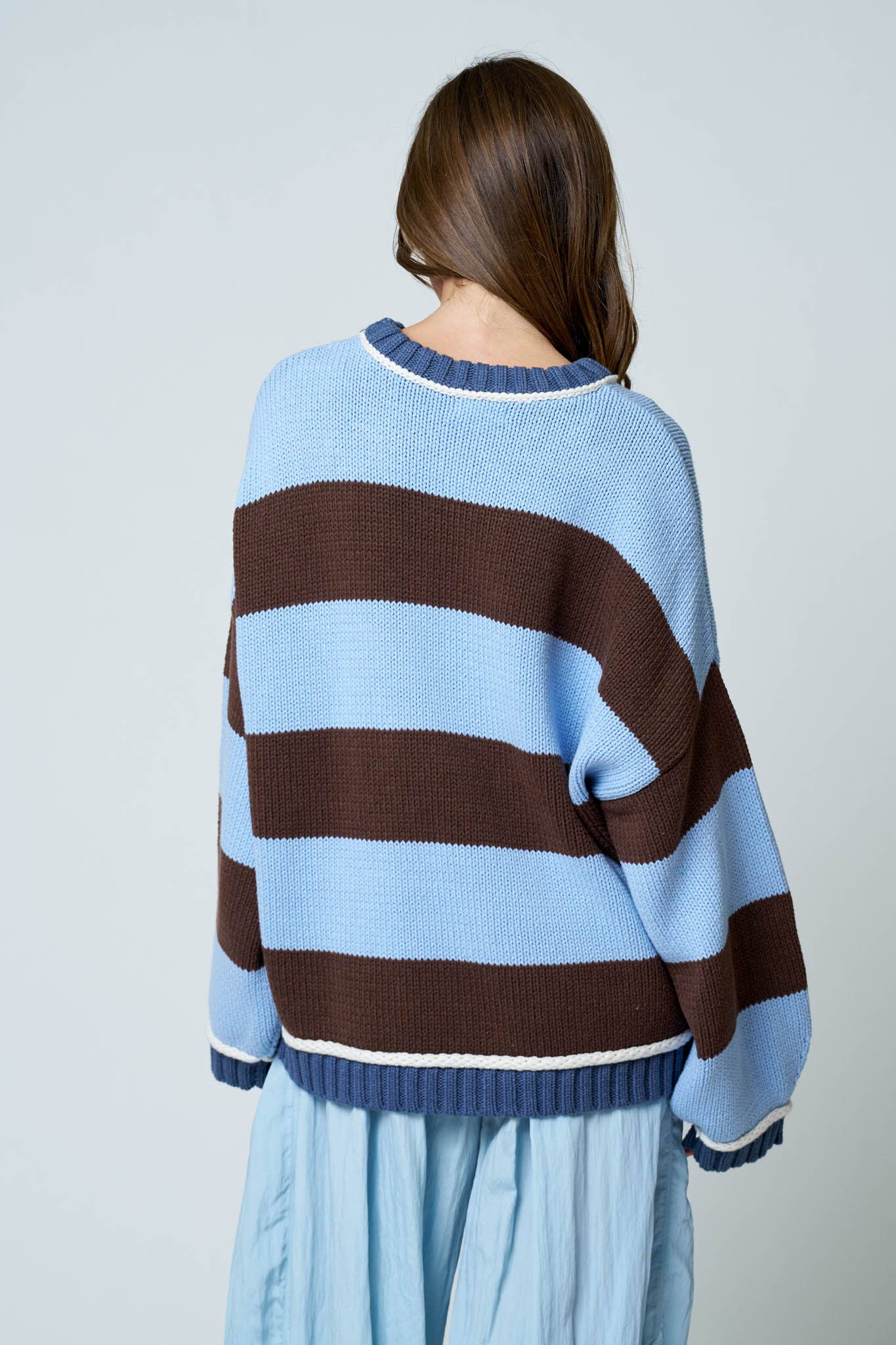 Ready for Anything Knit Striped Sweater