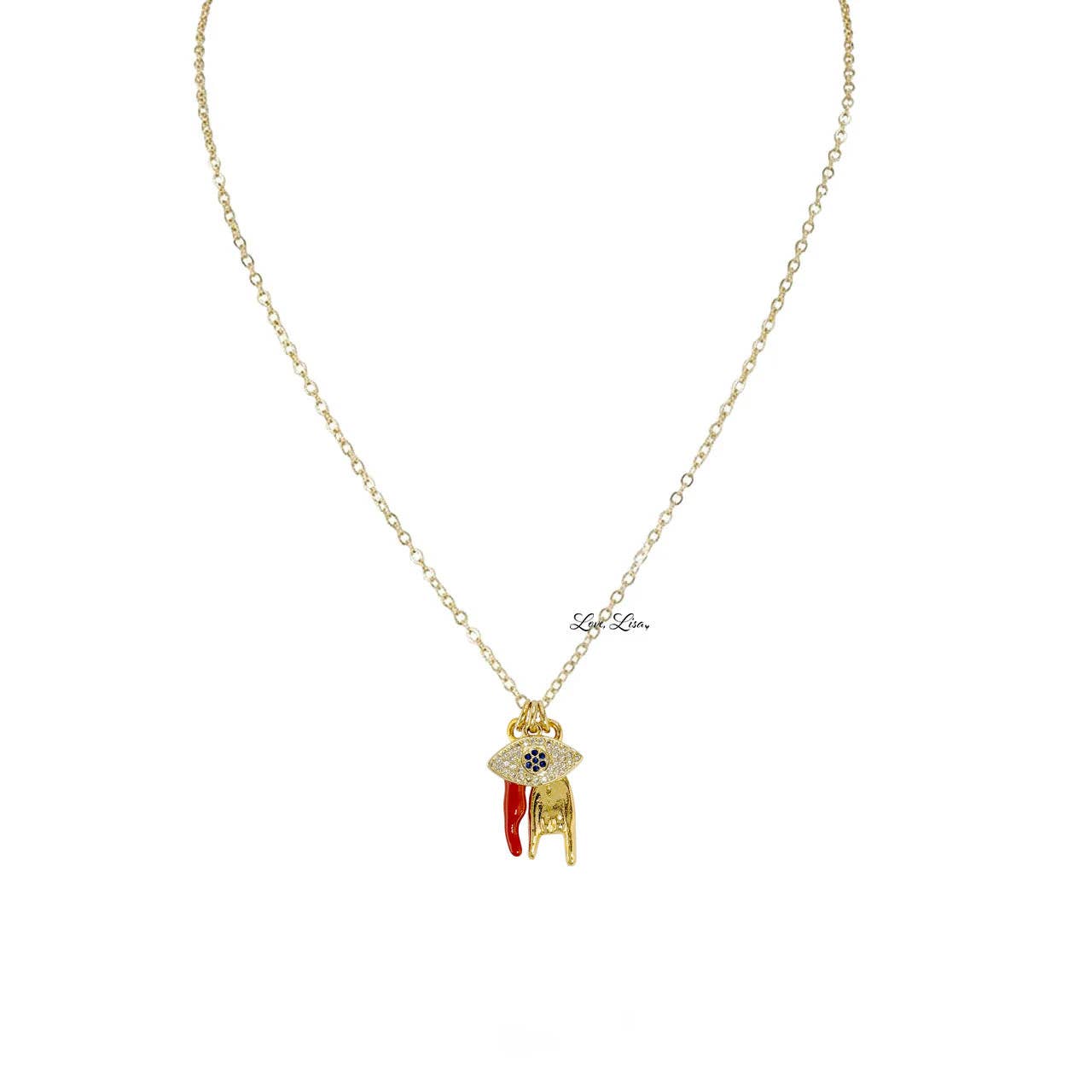 Mariano Italian Horn Protection Necklace