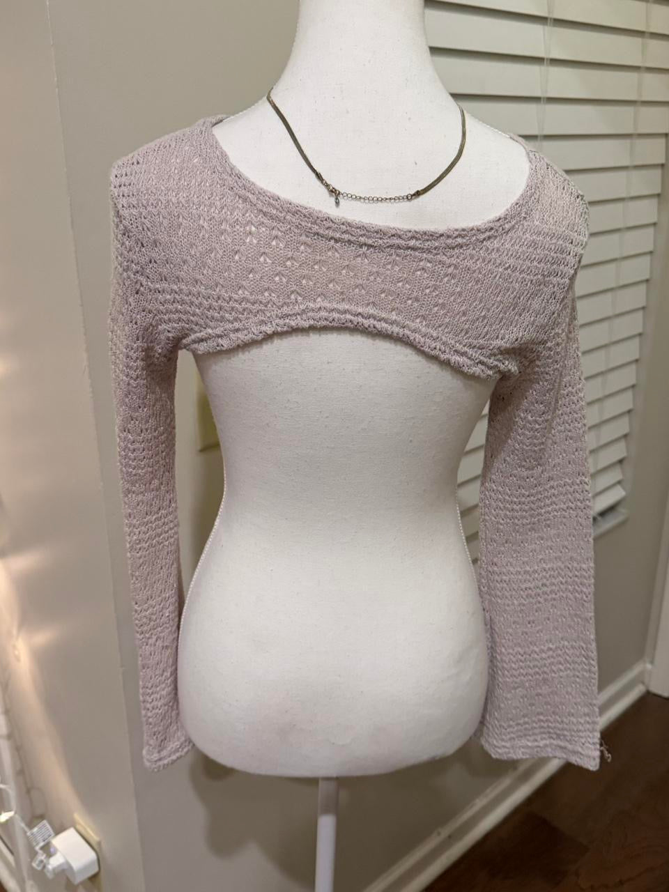 SHEIN Beige Crop Sweater