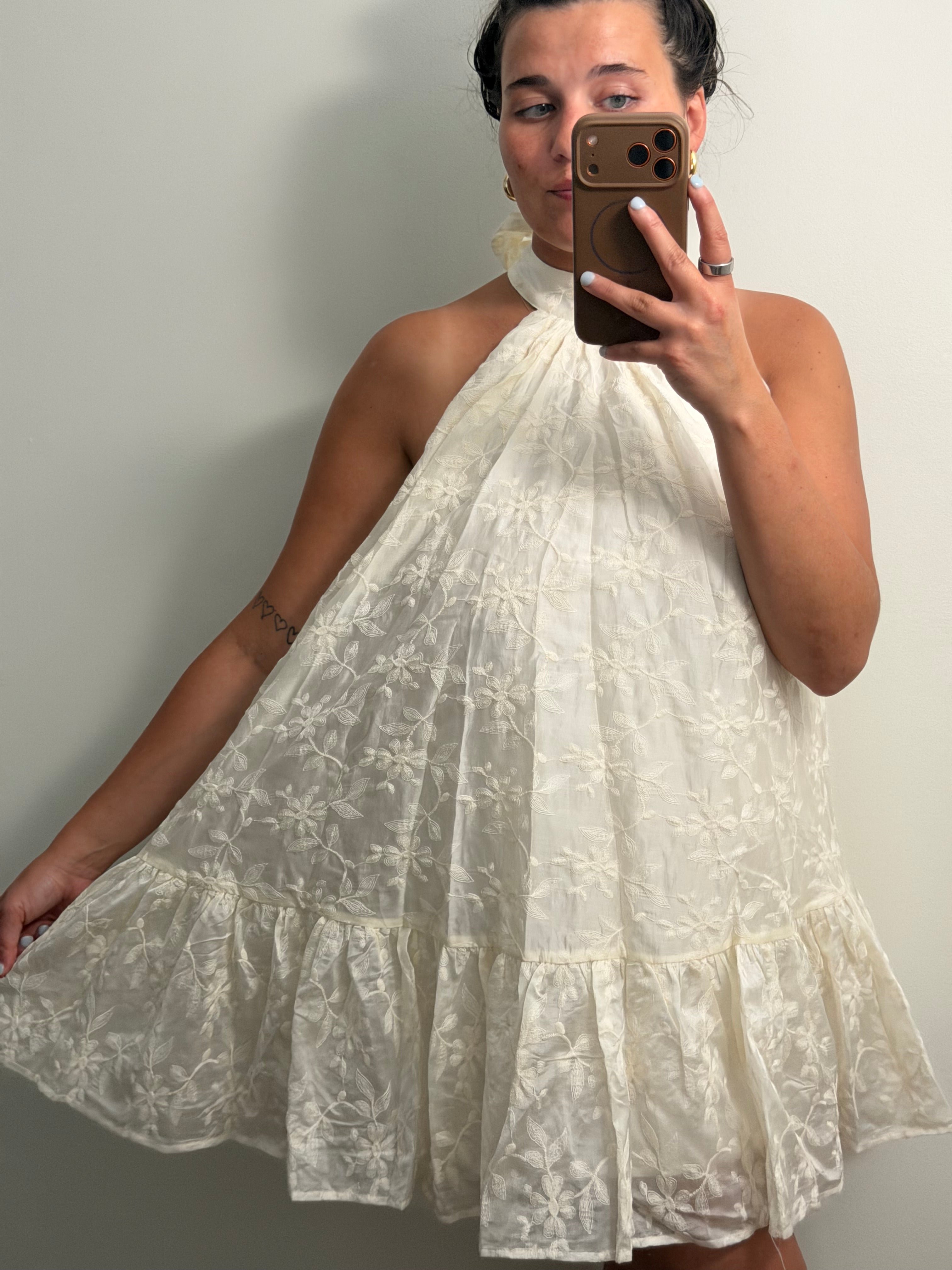 Shower Dress with Mock Neck