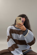 Ready for Anything Knit Striped Sweater