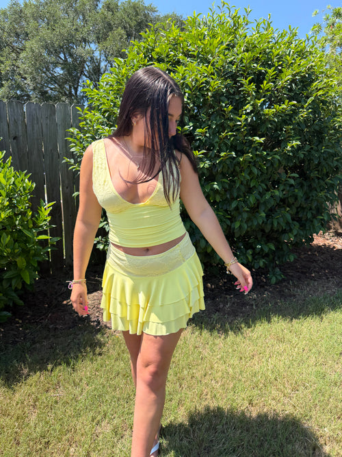 Butter Me Up Lace Skirt