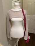 SHEIN Beige Crop Sweater