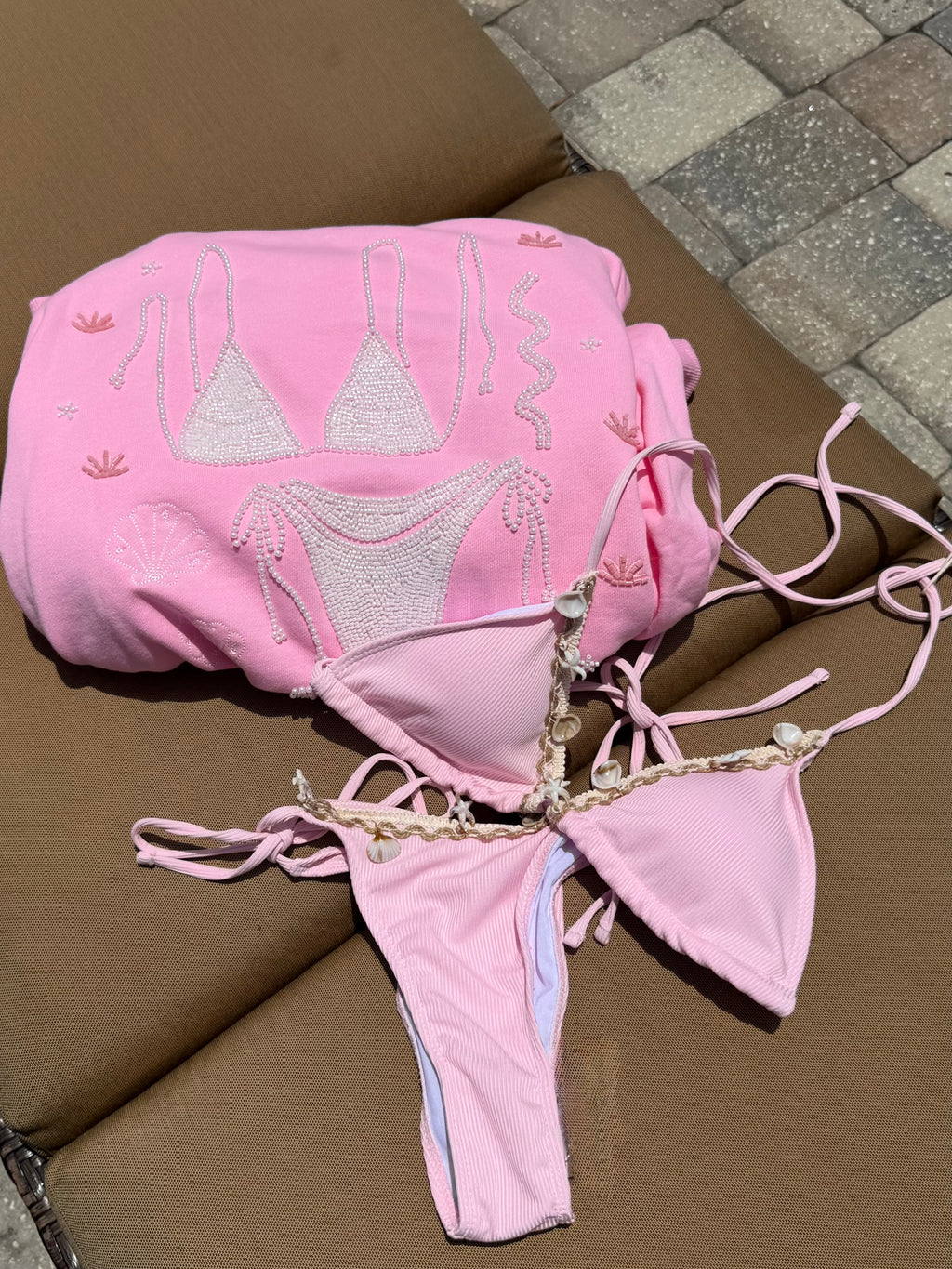 Lizzie’s Shell Pink Bikini Bottoms