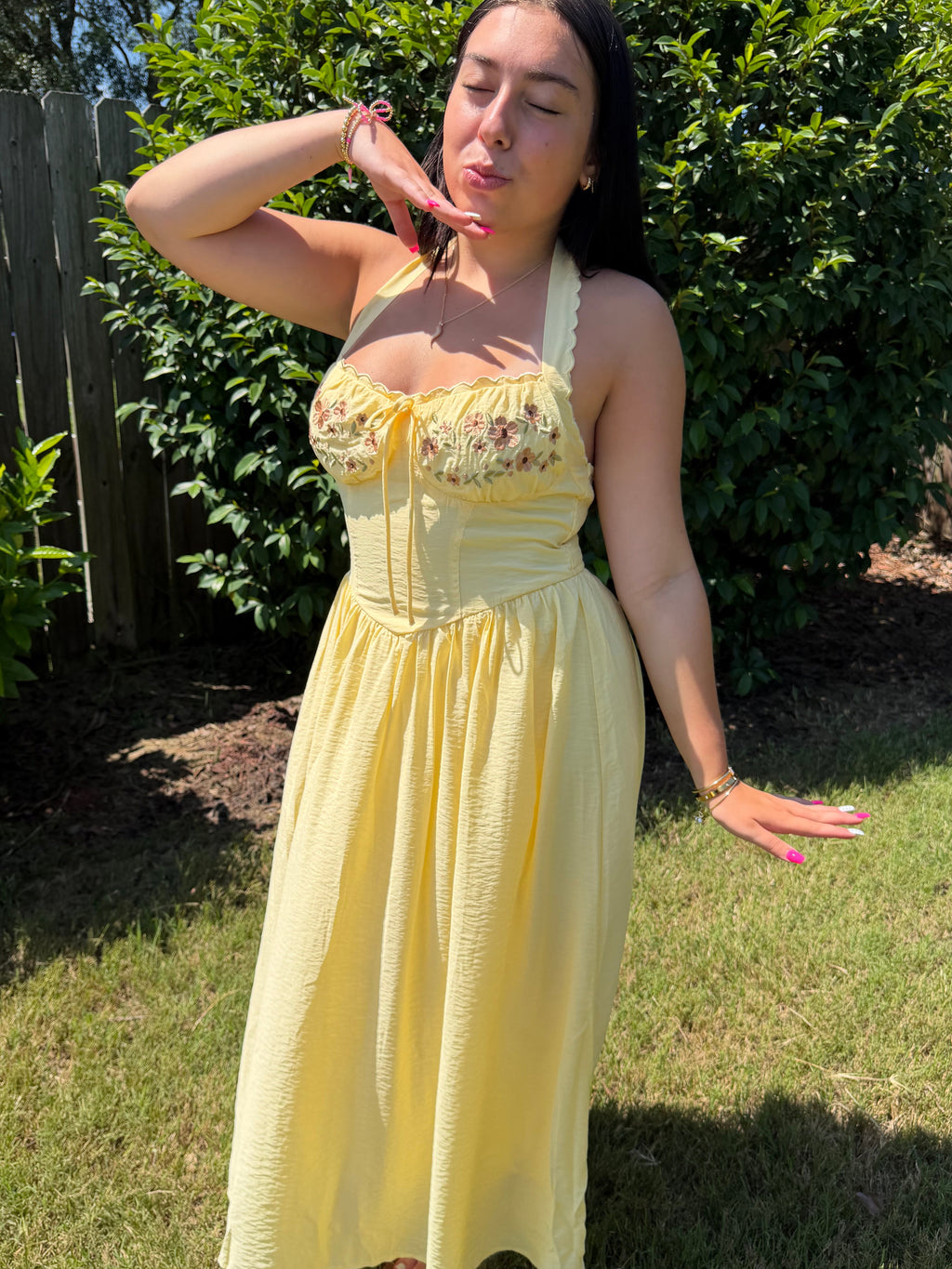 Sunny Side Up Halter Dress