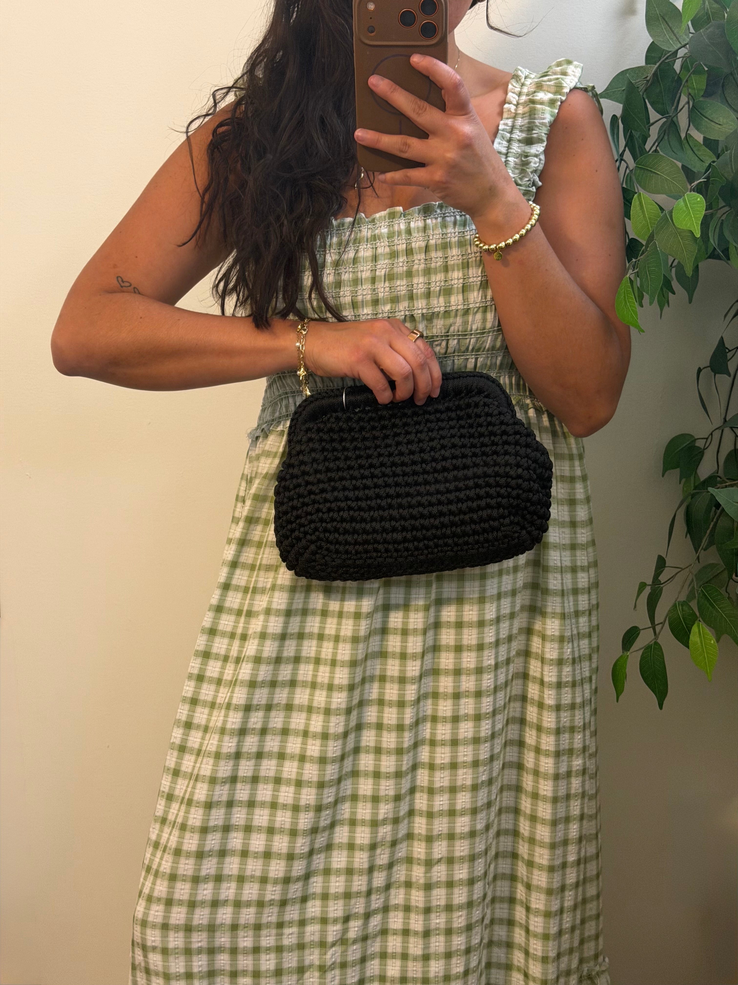 Gingham Green Dress