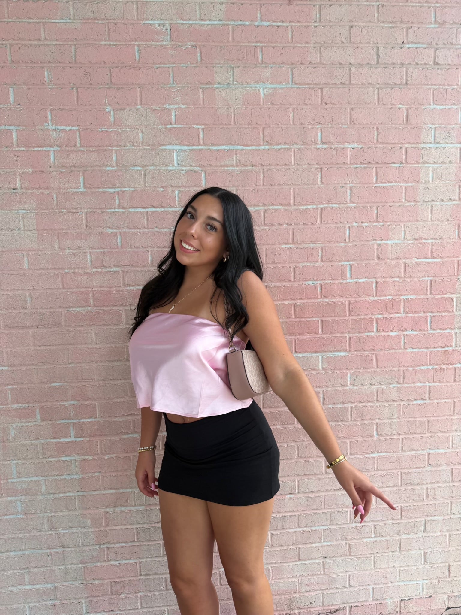 The Lizzie Satin Tube Top