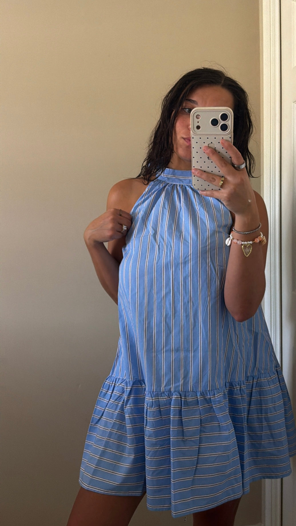 The Baby Blue Halter Dress