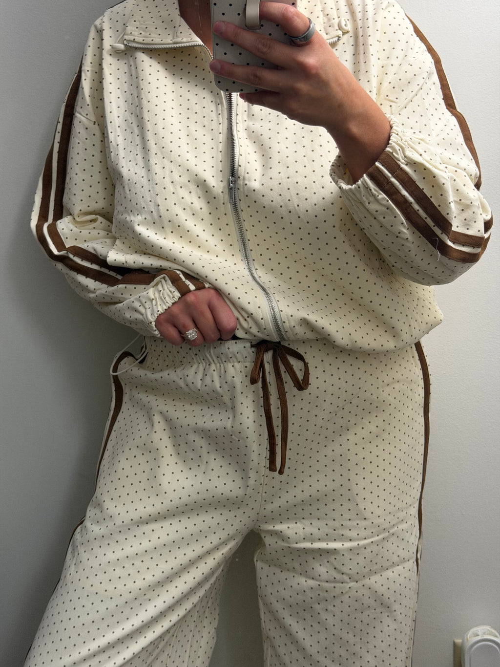 Meadow Retro Dot Track Jacket