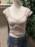 SHEIN White Lace Top