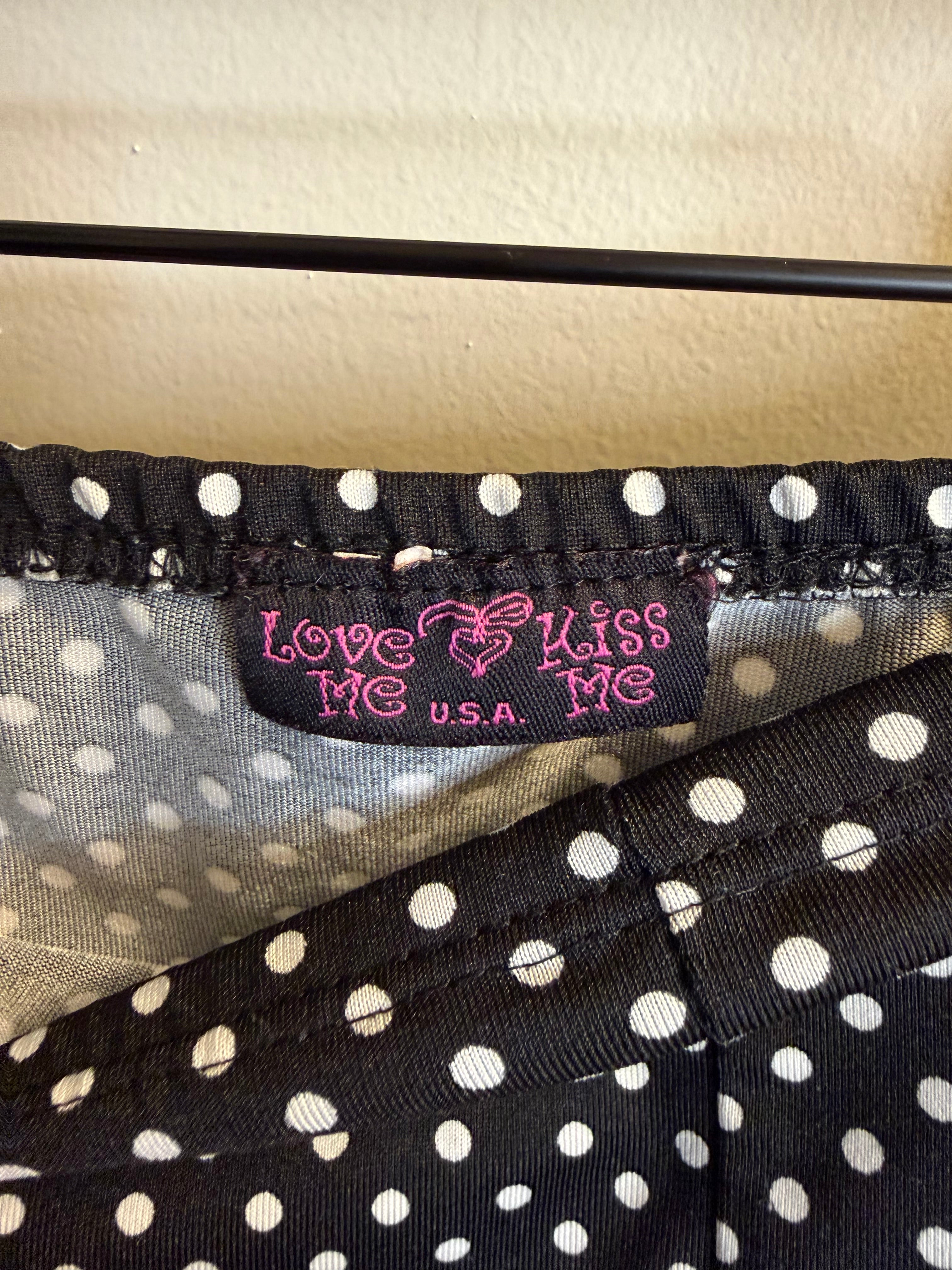 Black and White Polka Dot Skirt