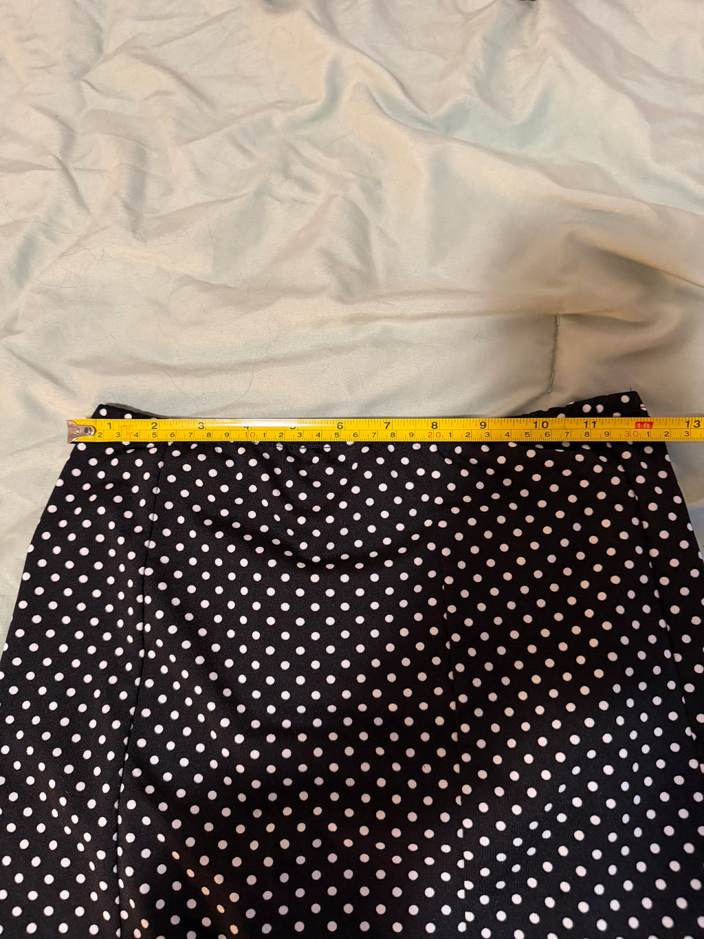 Black and White Polka Dot Skirt