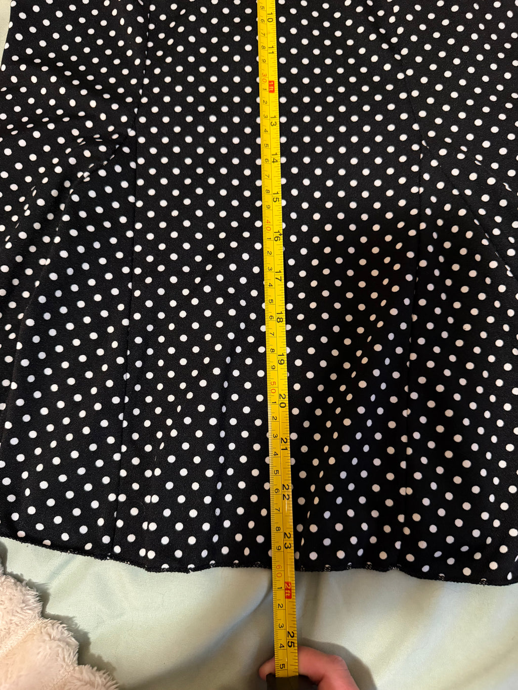 Black and White Polka Dot Skirt