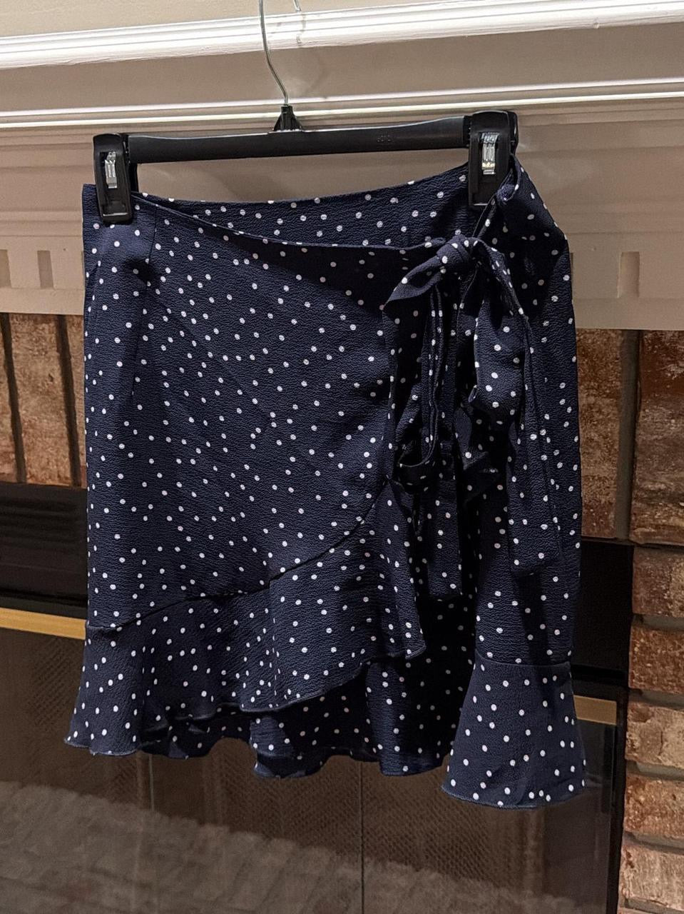 Polka Dot Navy Skirt