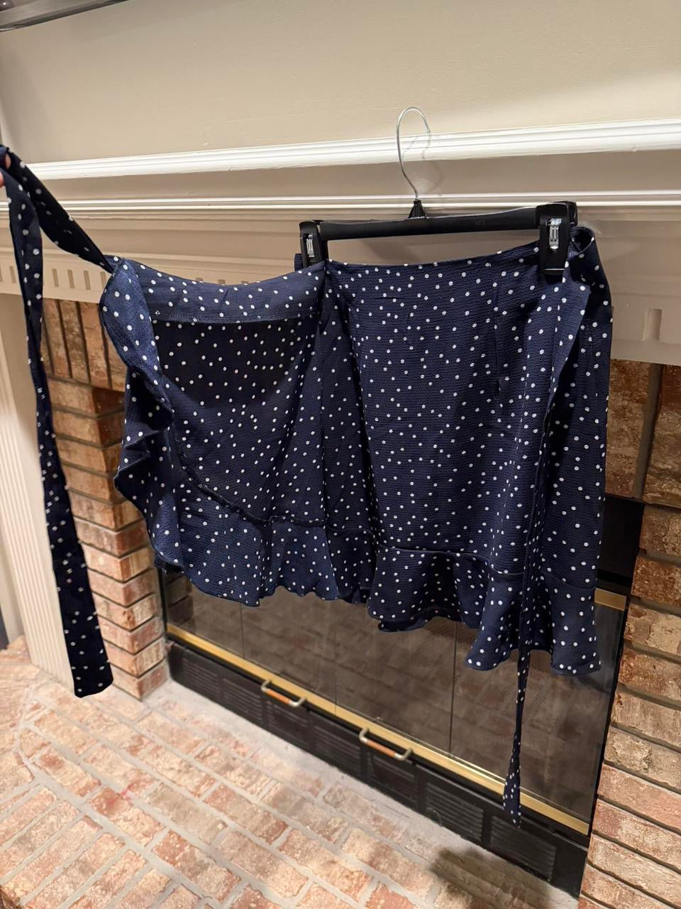 Polka Dot Navy Skirt