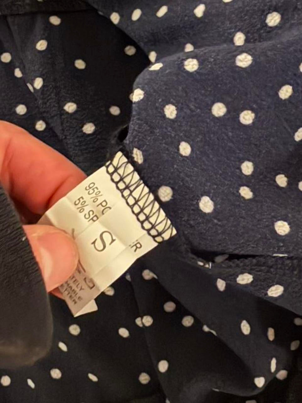 Polka Dot Navy Skirt